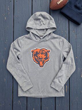NFL Chicago Bears Youth Outerstuff Performance Hoodie Heather Gray L 14/16